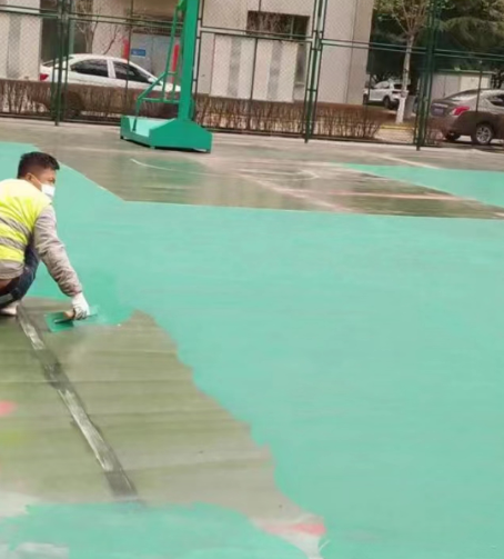 自贡球场地面翻新