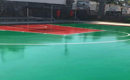 自贡篮球场翻新地面